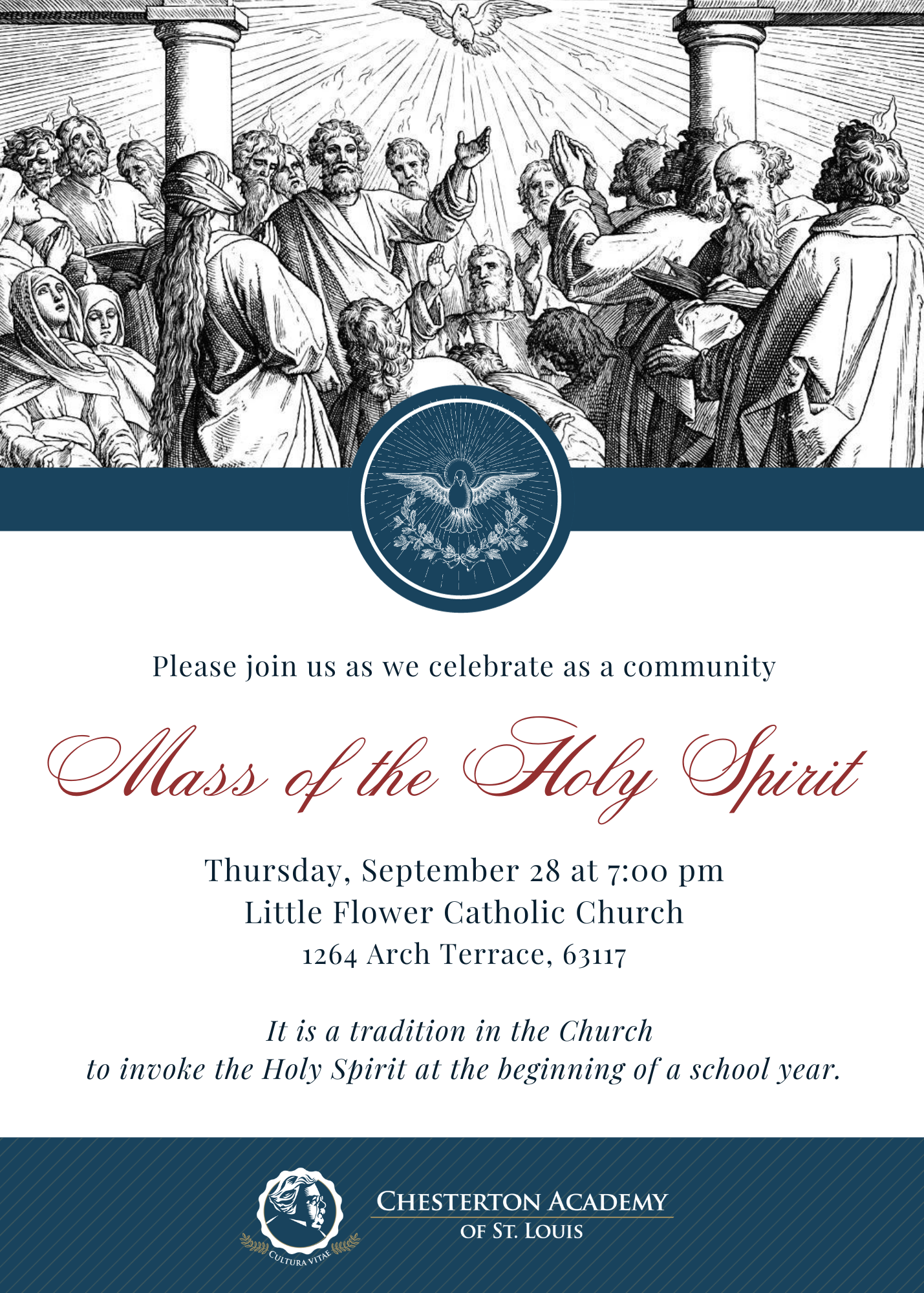 Castl Mass Of The Holy Spirit Invitation Digital