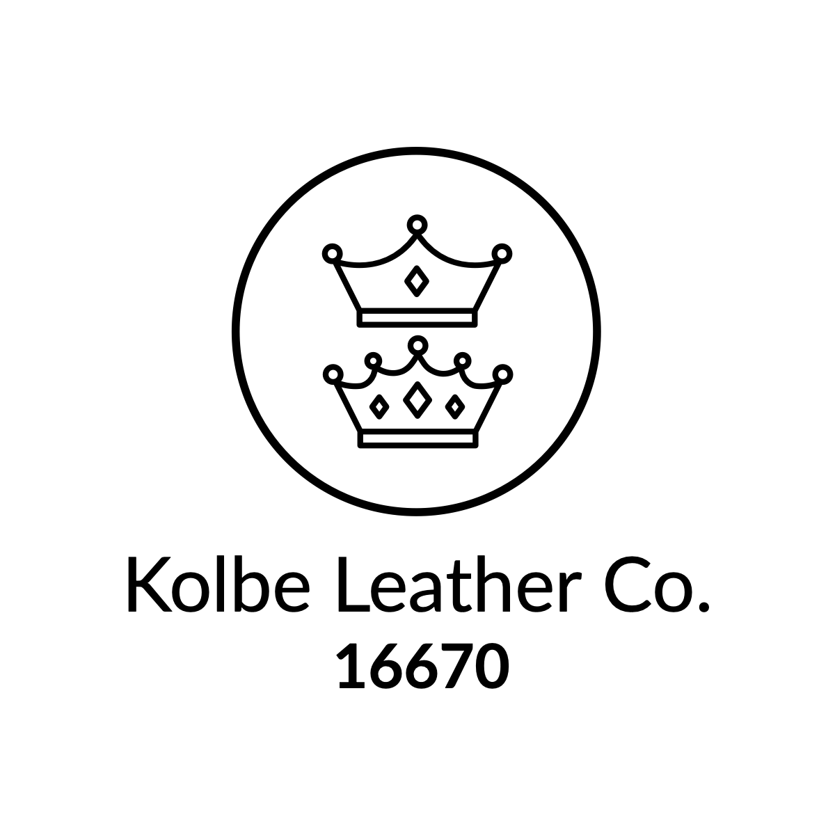 Kolbe Leather Co Logos Black